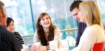 Students at table