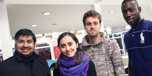 Group of international students