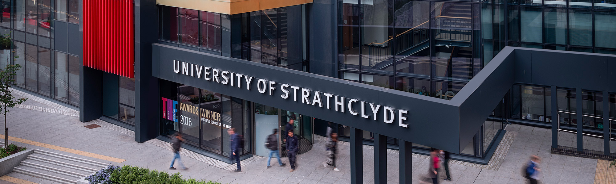 Photo shows a view of the front of the SBS building in Cathedral Street, Glashow