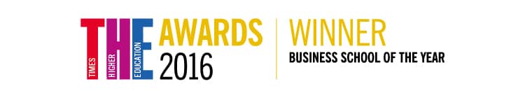 Winner THE 2016 Business School of the year logo