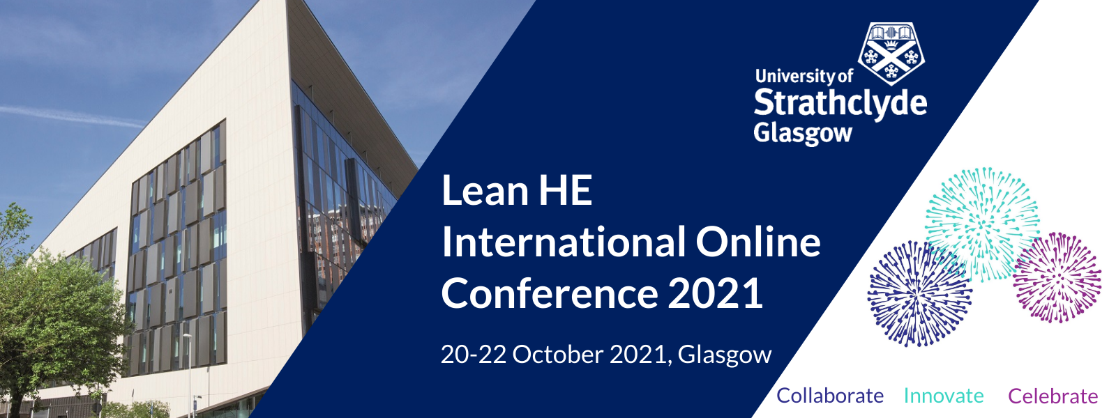 Banner for the online LeanHE conference 2021