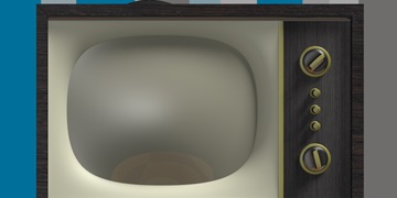 An old fashioned television