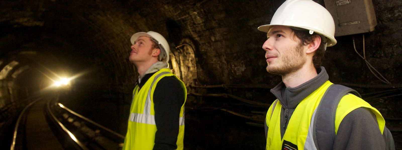 Students in Glasgow underground tunnel