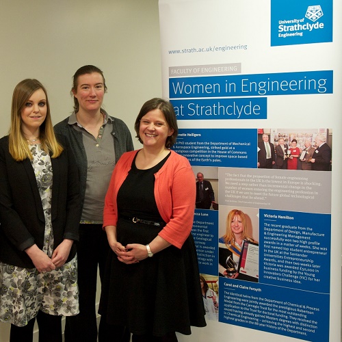 female engineering staff at WISE networking event
