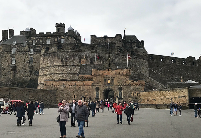 Edinburgh Castle from the outside