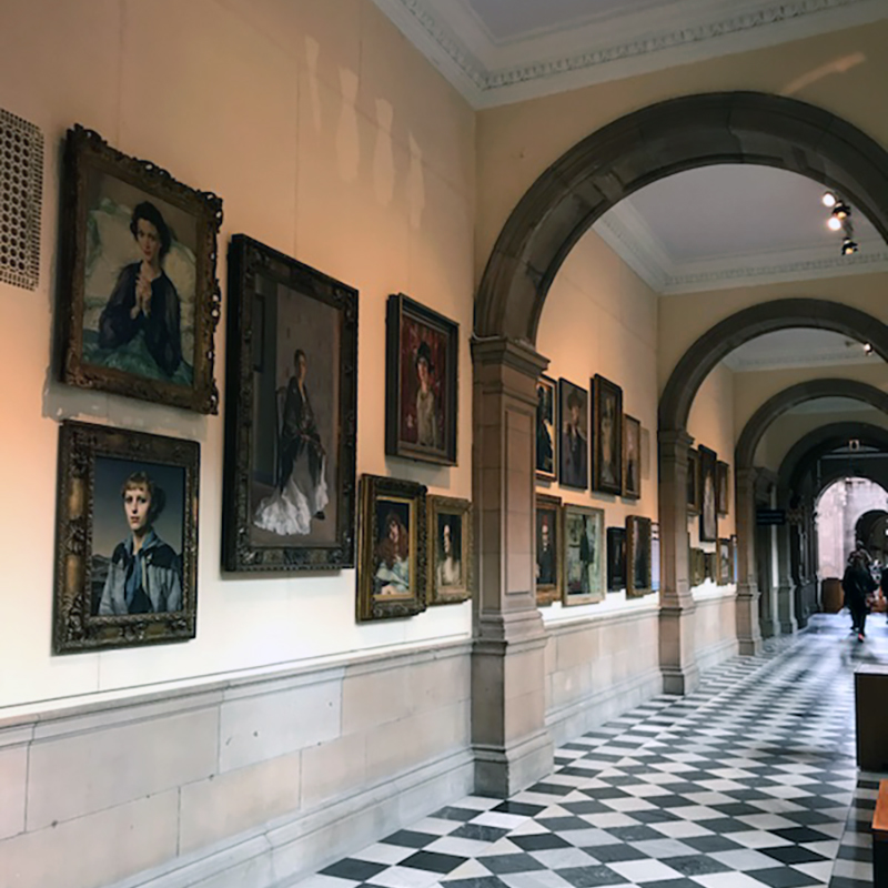 Inside Kelvingrove Art Gallery