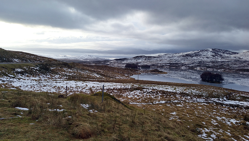 Countryside view on North Coast 500, Scotland