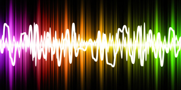 colourful soundwaves