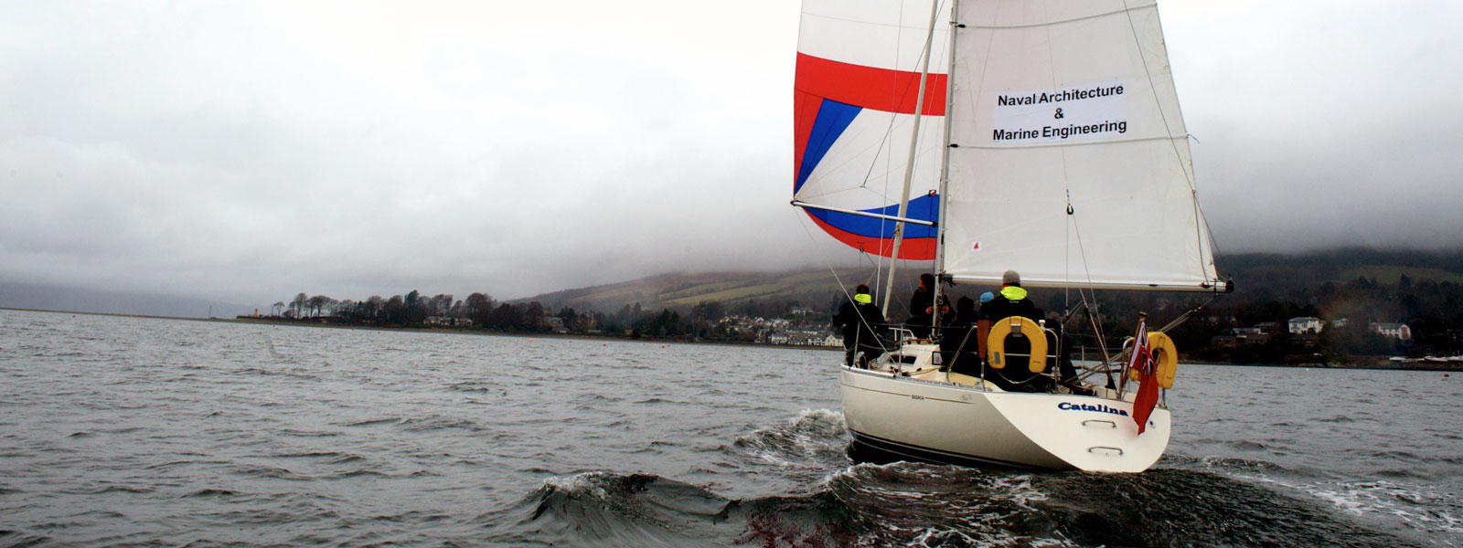 Catalina Yacht sailing in water