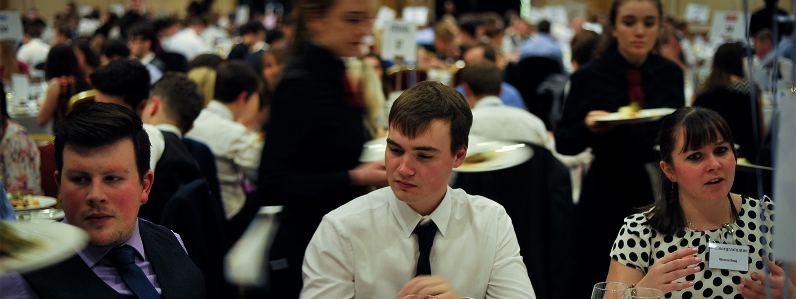 Students at Engineering Gala dinner