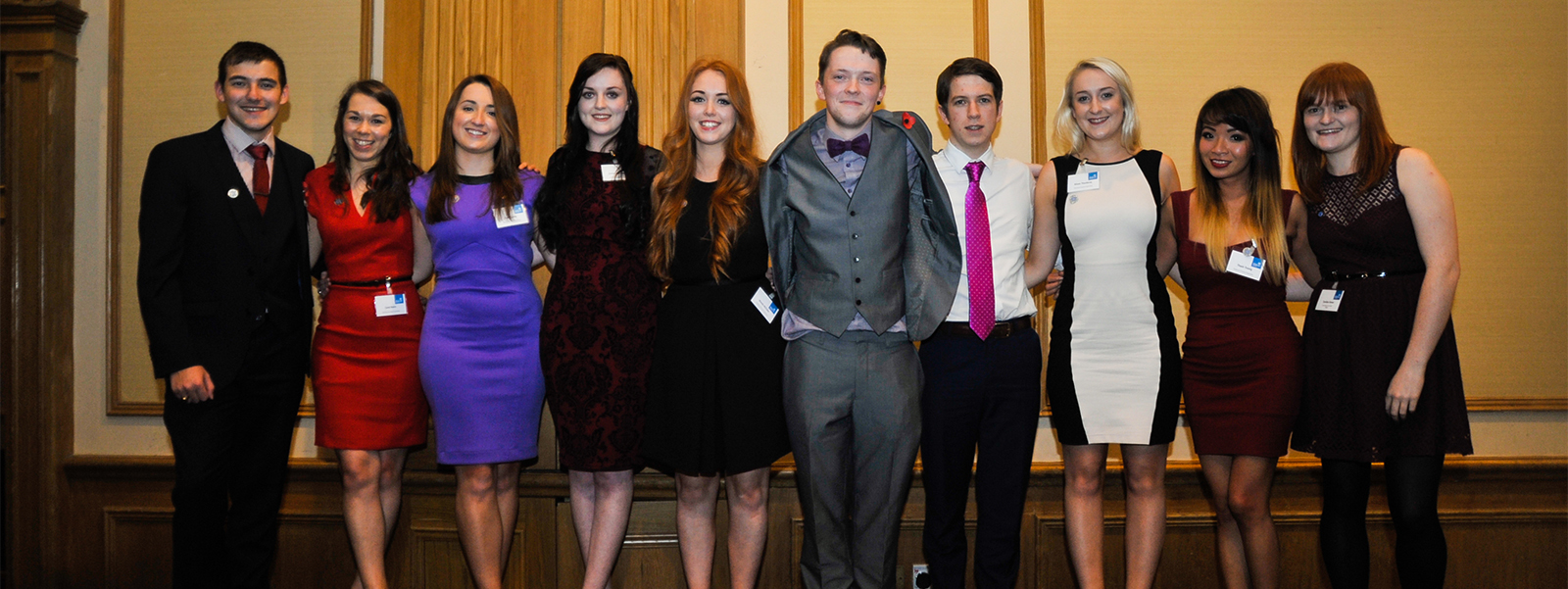 Students at Engineering Gala dinner