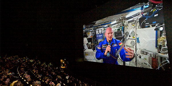 European astronaut Alexander Gerst in the International Space Station