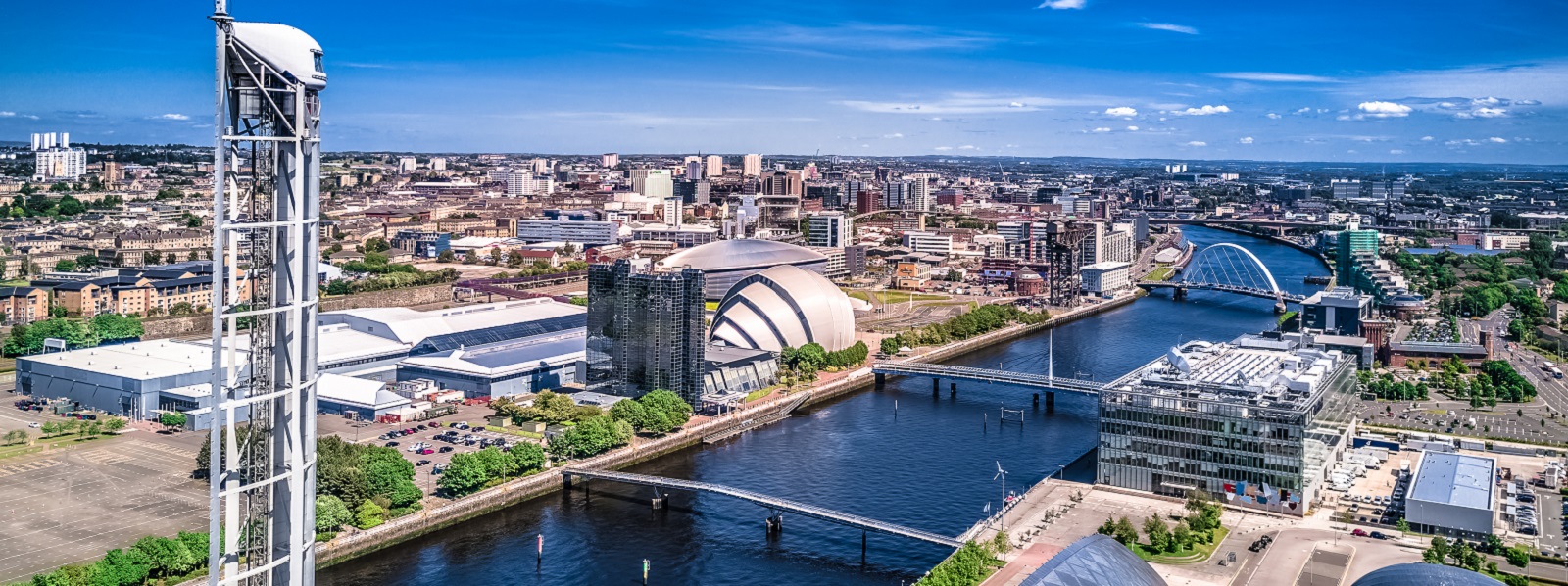 view of Glasgow's River Clyde