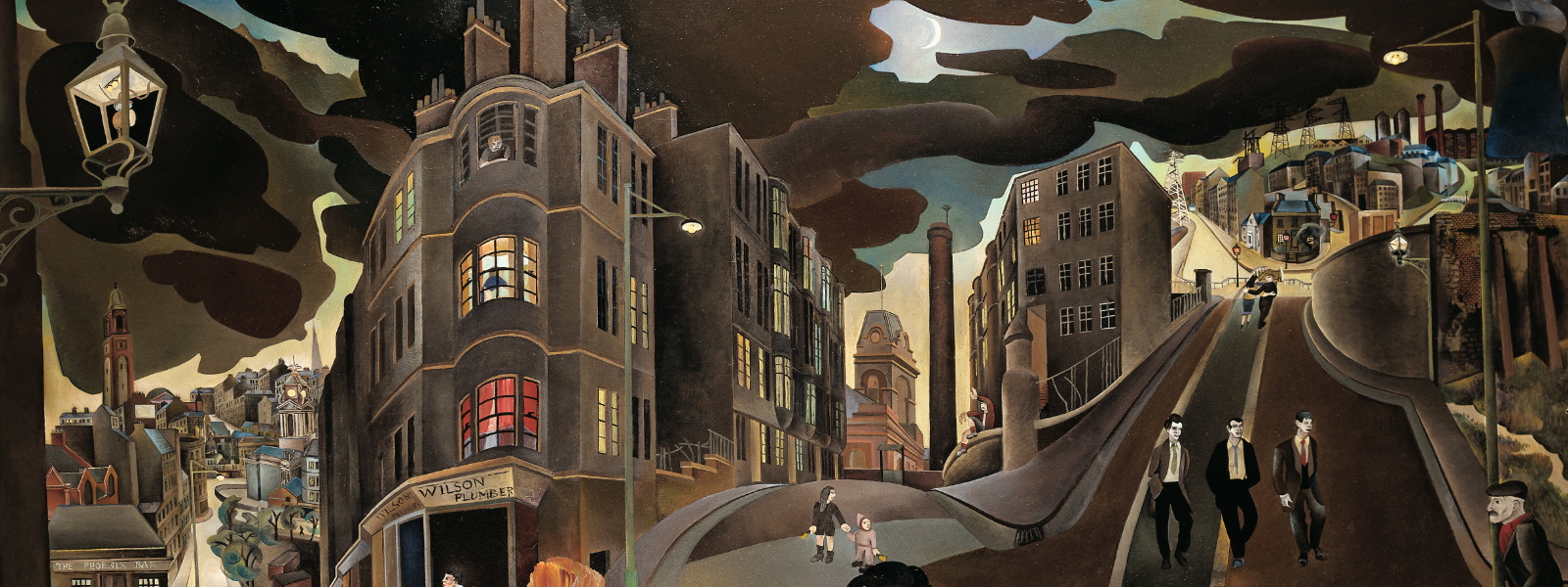 A section of Alasdair Gray painting 