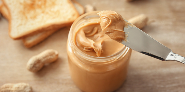 Peanut butter and knife