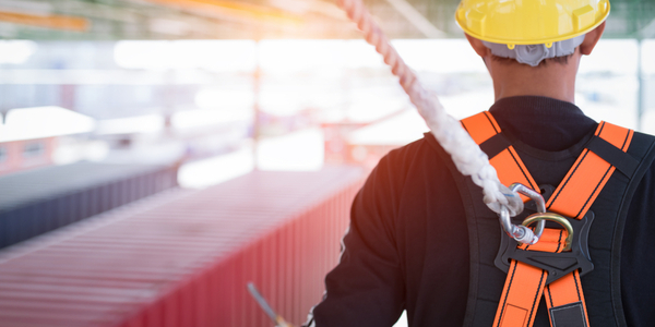 Workman on a building site