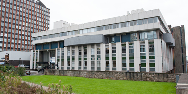 Exterior of the McCance Building and the Collins Building