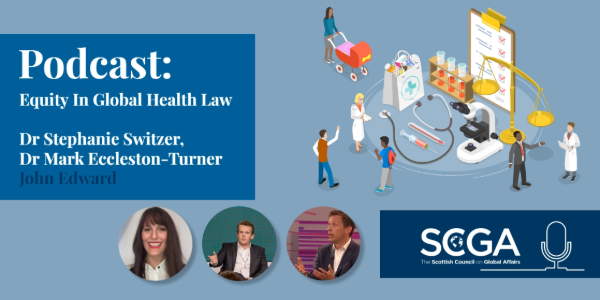 Details of Equity in Global Health Law podcast, co-starring Dr Switzer