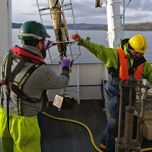 sampling on the river clyde