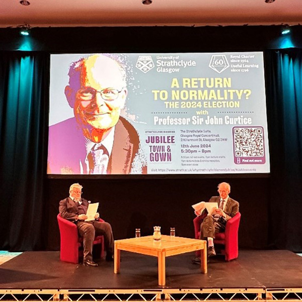 Professor Sir John Curtice gives a lecture on the UK elections as part of our Town & Gown lecture series Professor Sir John Curtice gives a lecture on the UK elections as part of our Town & Gown lecture series