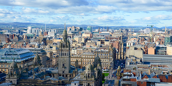 Glasgow city skyline