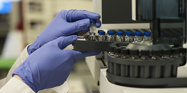 Scientist working in CMAC lab