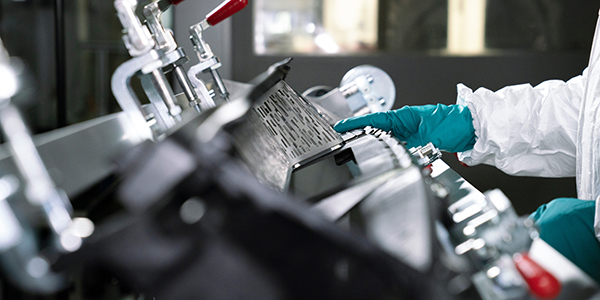 Inside a manufacturing clean room