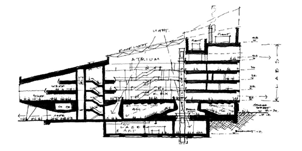 Architect drawing of the Technology and Innovation Centre