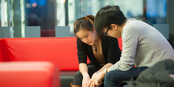 Students work in Strathclyde Business School