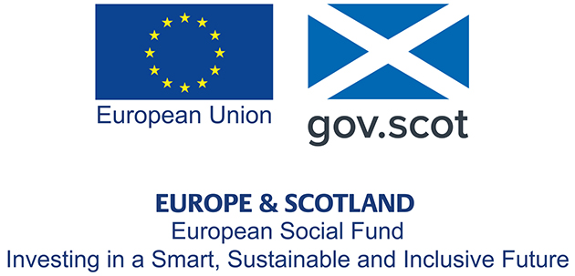 Europe & Scotland European Social Fund logo 
