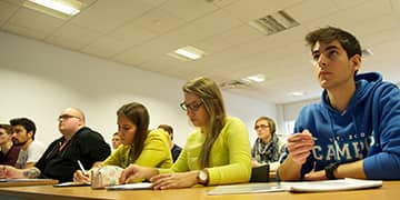 Students enjoying a Naval Architecture, Ocean and Marine Engineering (NAOME) lecture