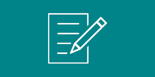 notepad and pencil icon