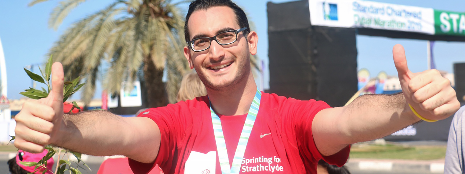 A Strathclyde alumna at the Dubai Marathon