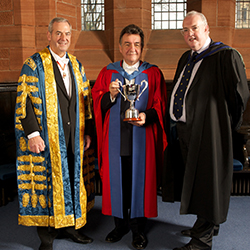 Dr Jeffrey Fergus is presented with the 2013 Strathclyde People Award