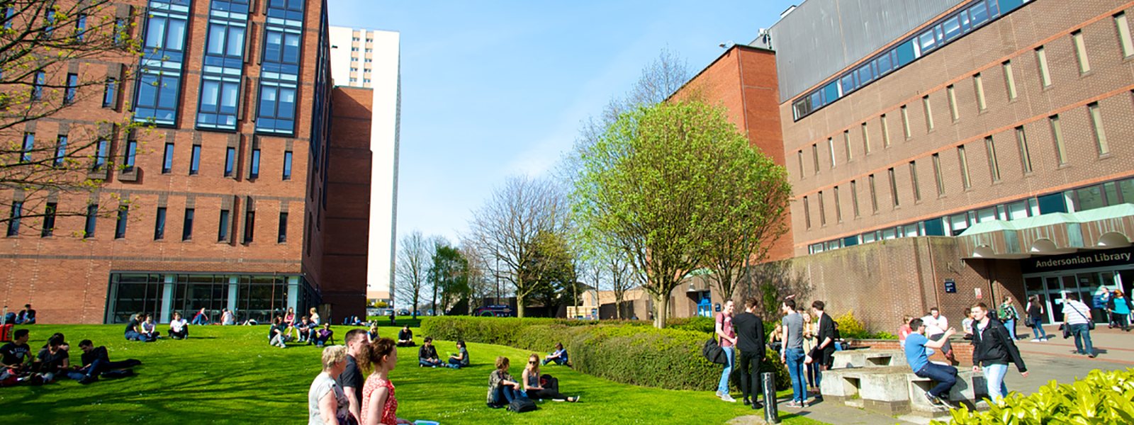 People outside the University of Strathclyde Library