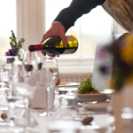 Dinner served in the Dining Room