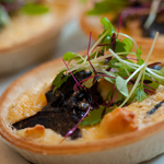 Goats Cheese and Onion Marmalade in Buttery Pastry Tart