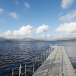 Ross Priory pontoon providing direct access to Loch Lomond