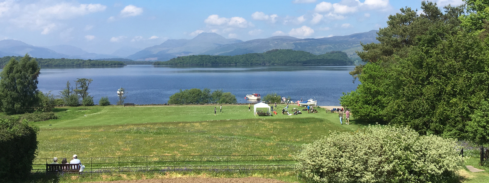 Ross Priory meadow, a perfect picnic or barbecue setting