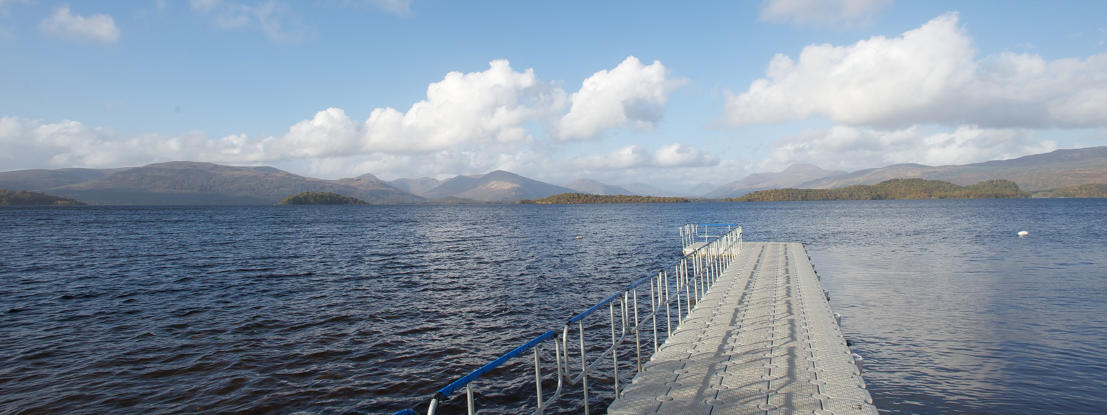 Ross Priory pontoon providing direct access to Loch Lomond