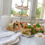 Afternoon Tea – assortment of finger sandwiches with tea, coffee, scones and selection of cakes