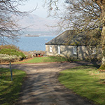Ross Priory Lochside Cottage view of Loch Lomond