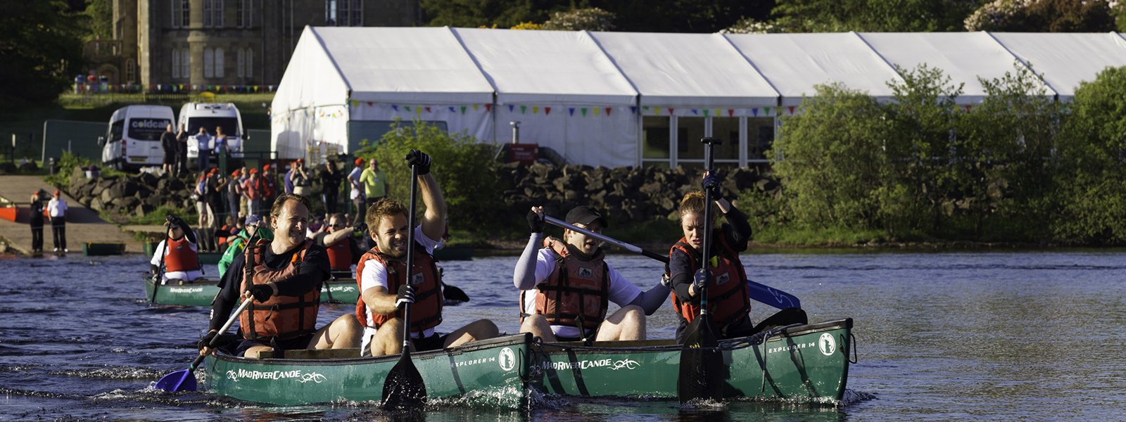 Charity Event, Canoe Challenge, Ross Priory. Photograph courtesy of Paul Brown Images. 
