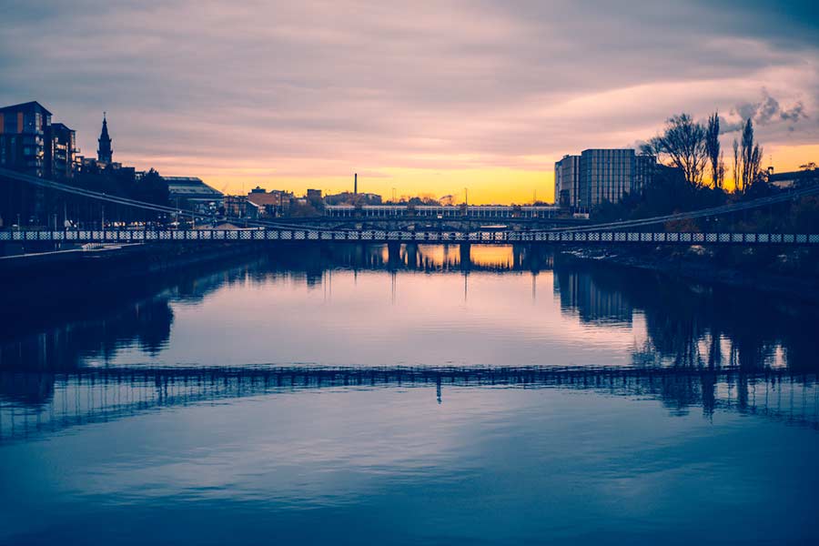 River Clyde at sunrise.