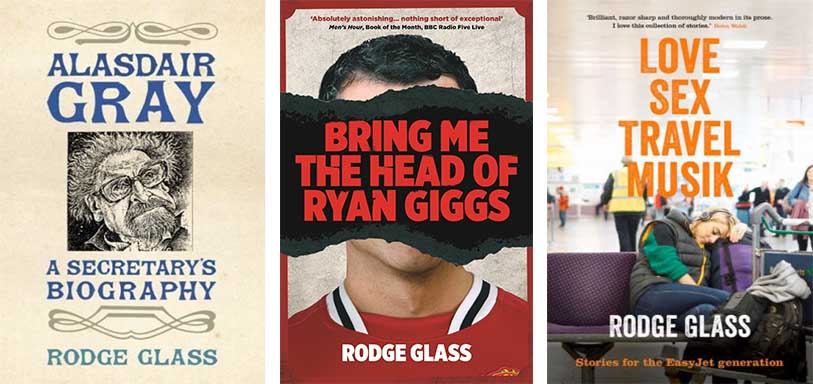Rodge Glass' book covers