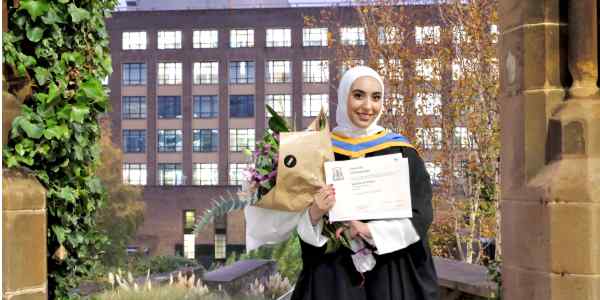 student at graduation