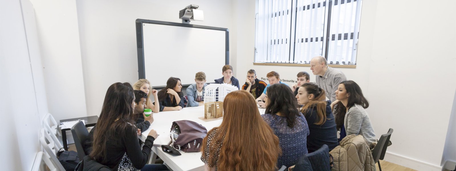 Architecture students in a seminar room