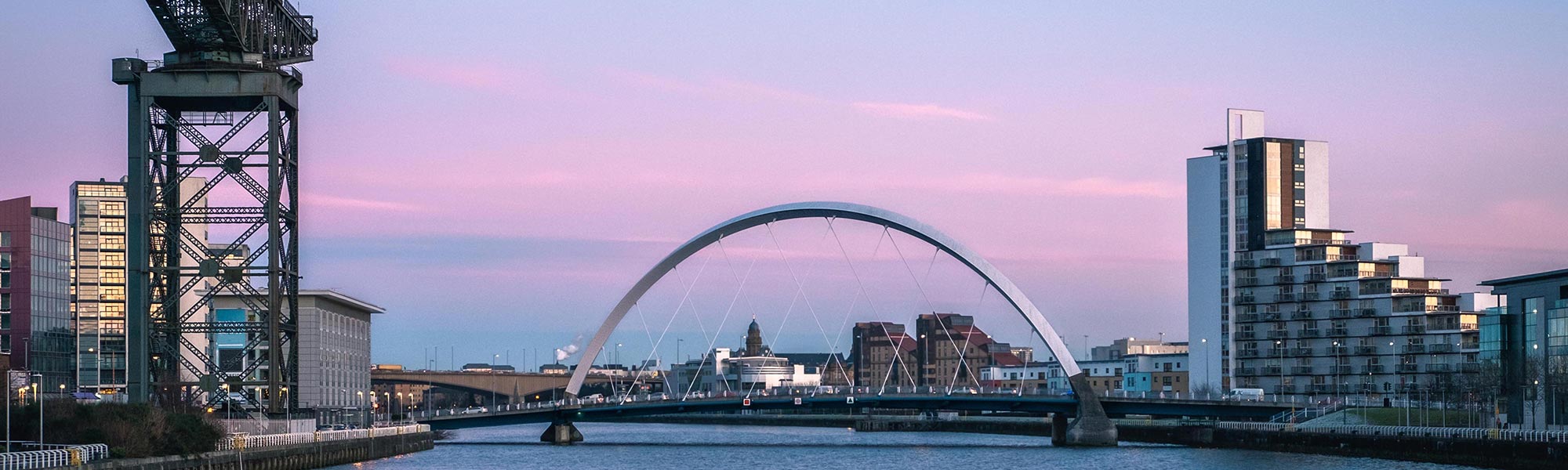 Glasgow's Clyde Arc bridge.