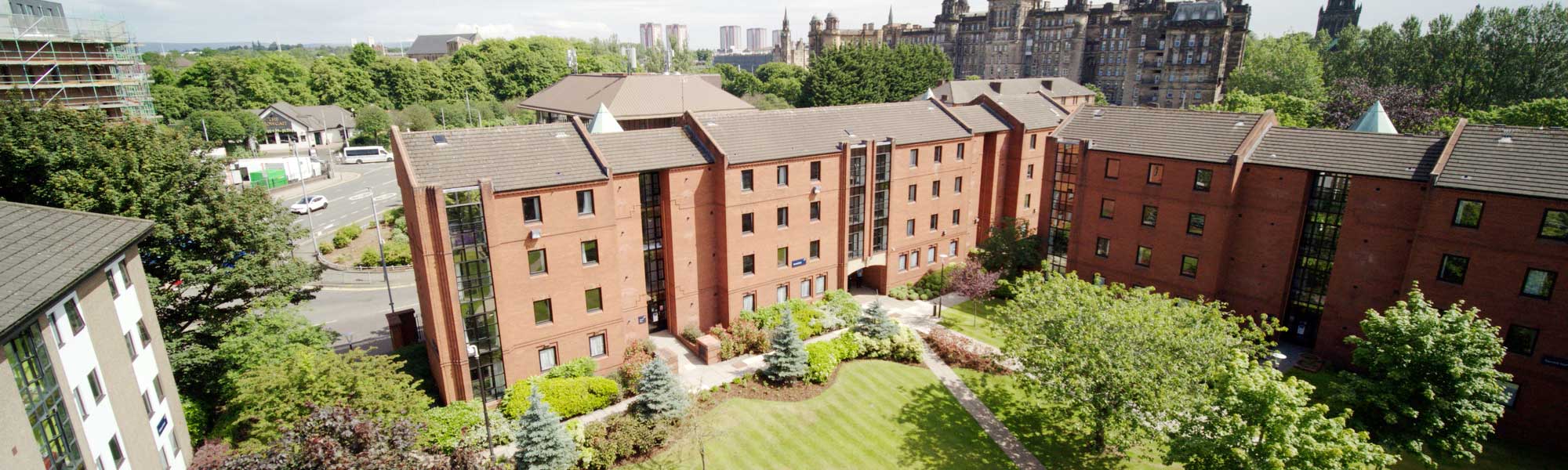 Exterior of student accommodation.