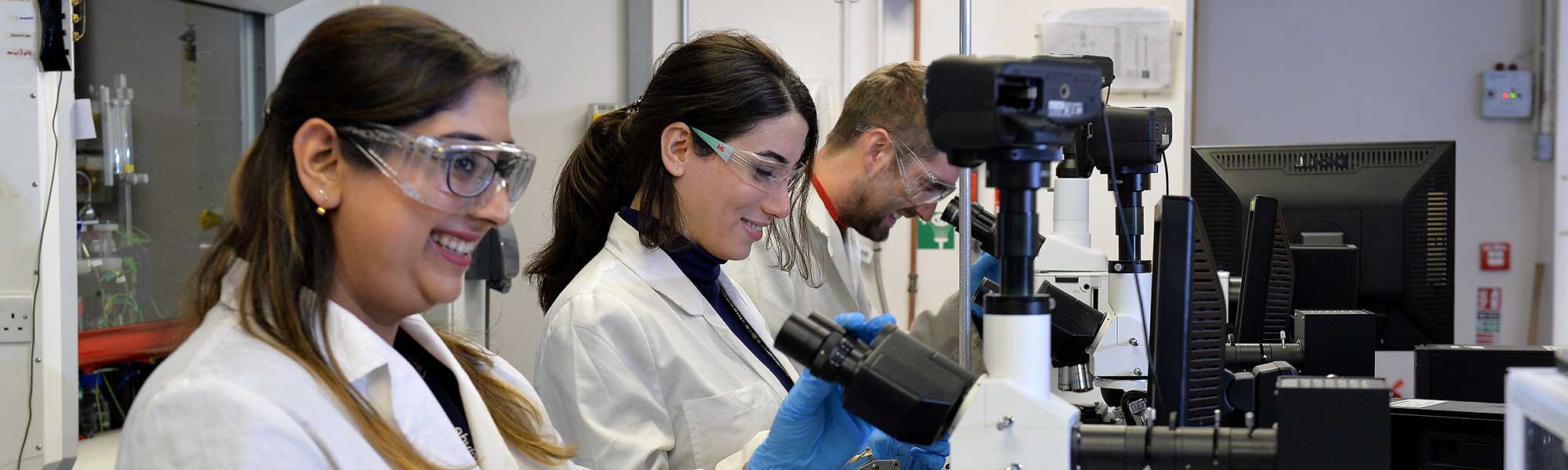 Students in a lab.